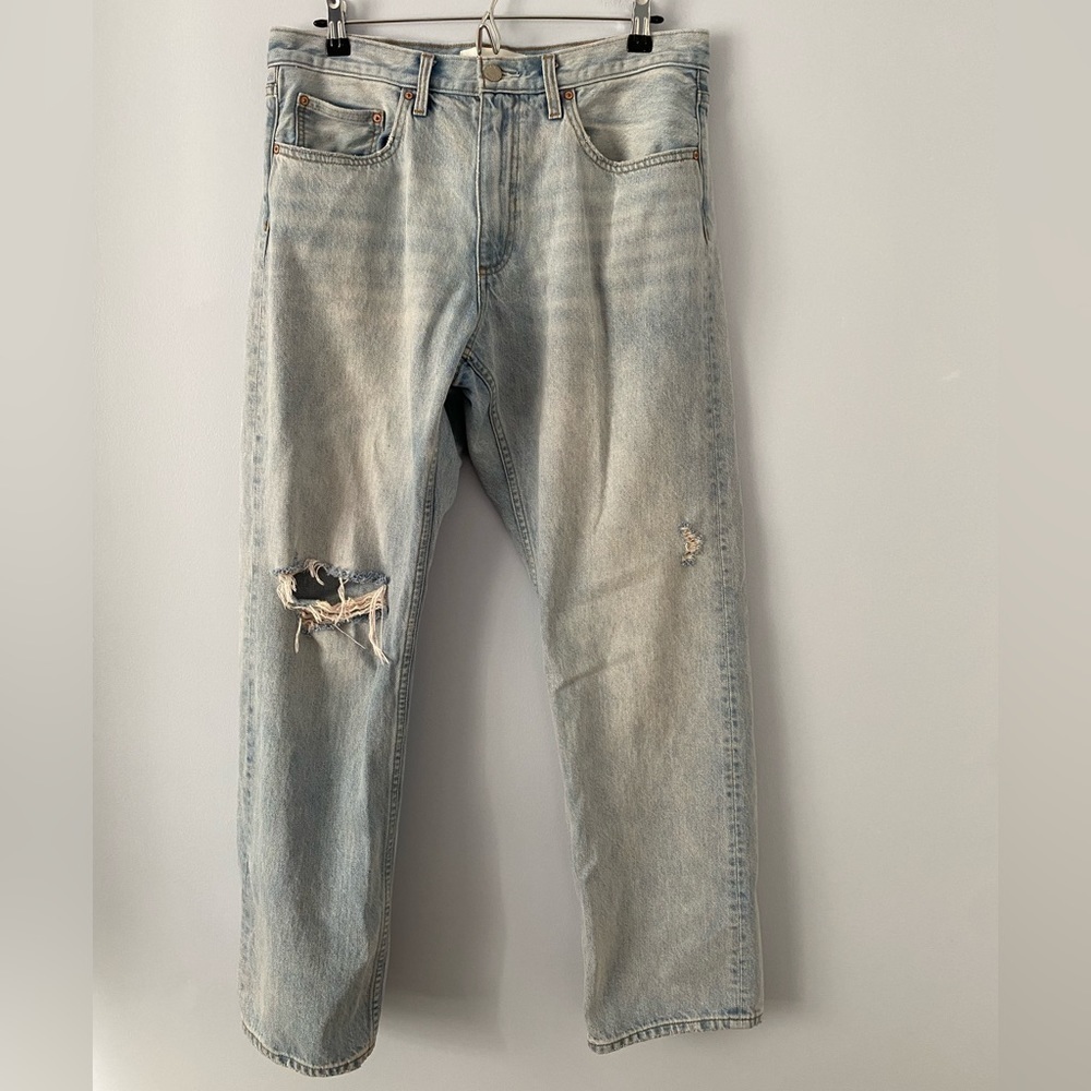 Aritza Denim Forum Women's Distressed Jeans Size 31 Comfy low rise Loose 30L